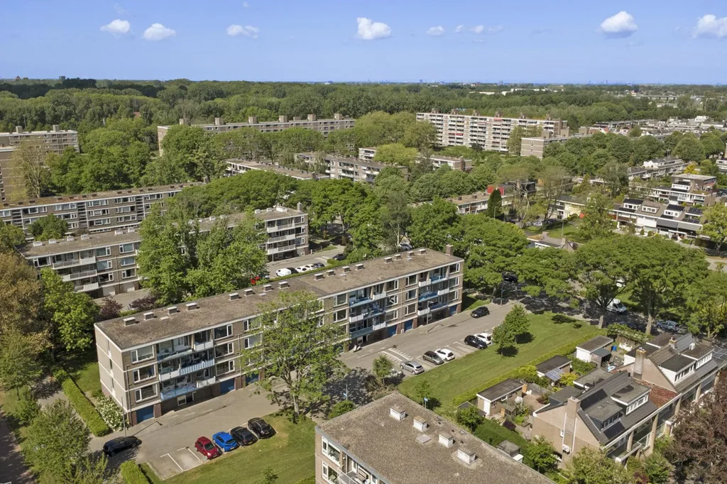 Vue aérienne - Light and Spacious Apartment with Two Balconies in Rotterdam