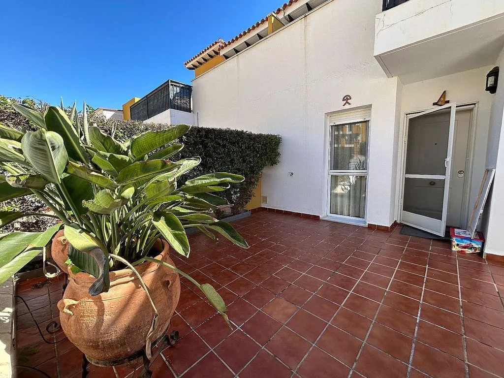 Terrace - Semi-detached House with Pool in Las Salinas