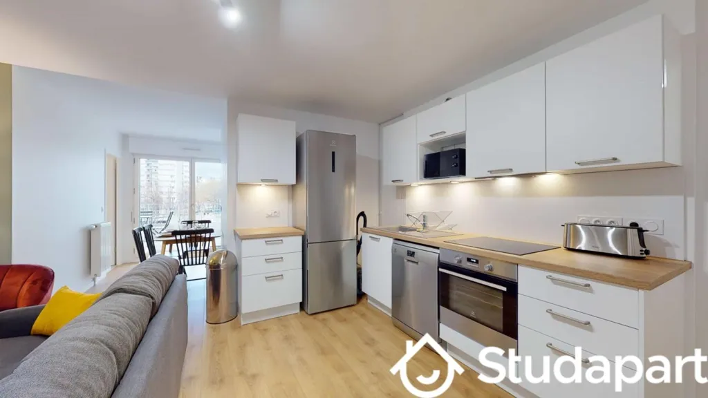 Köök - Shared Flat with Terrace in Nanterre