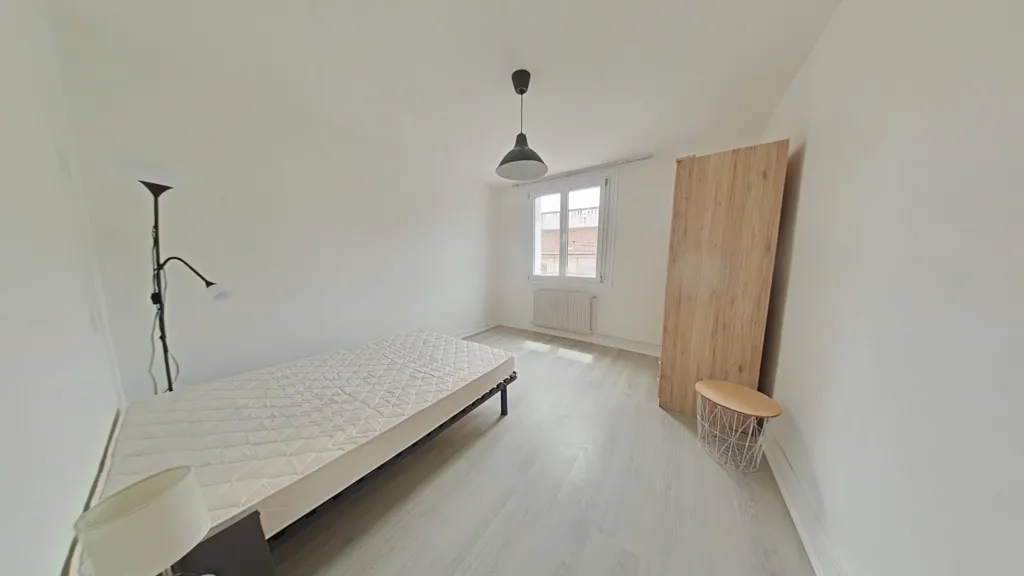 Bedrooms - Partially Furnished Flat in Saint-Étienne