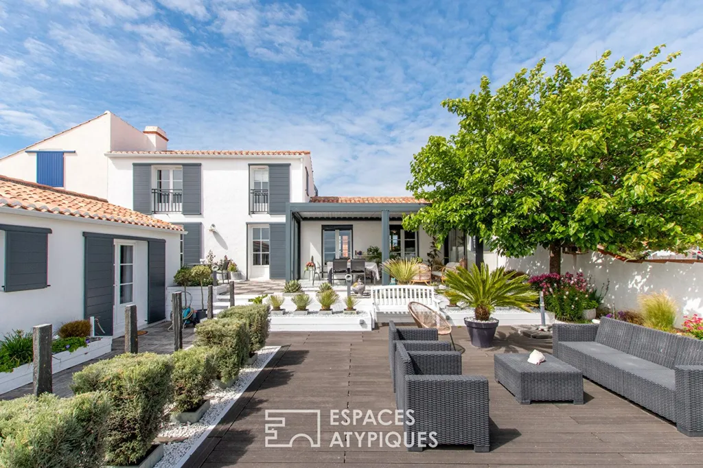 Terrasse - Maison de Charme avec Accès Privé à la Plage à La Guérinière