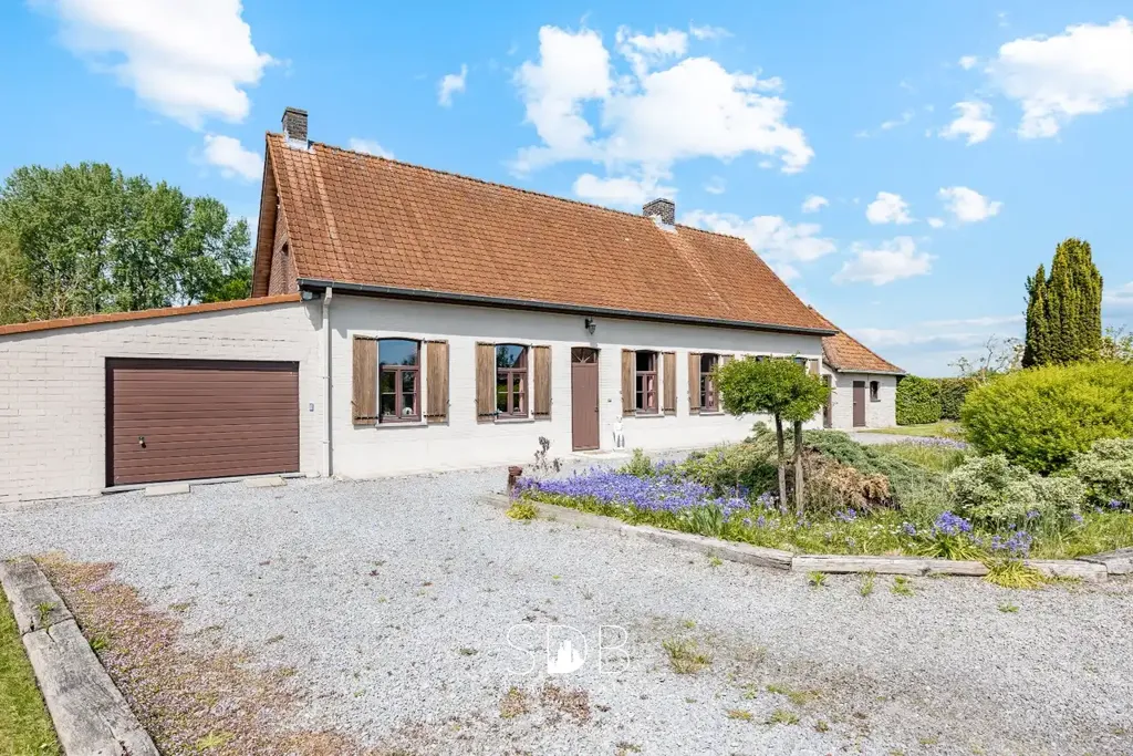 Extérieur - Hoeve Authentique avec Grasland à Waregem