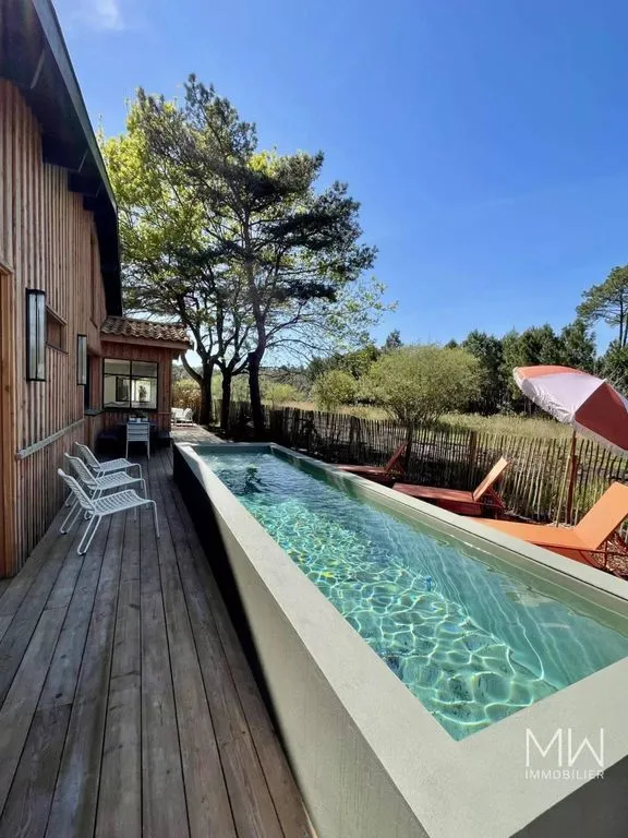 Pool - Luxury Villa with Pool in Lège-Cap-Ferret