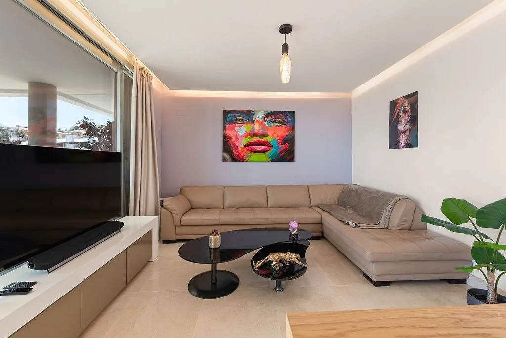Séjour - Apartment with Pool and Terrace in Benahavís