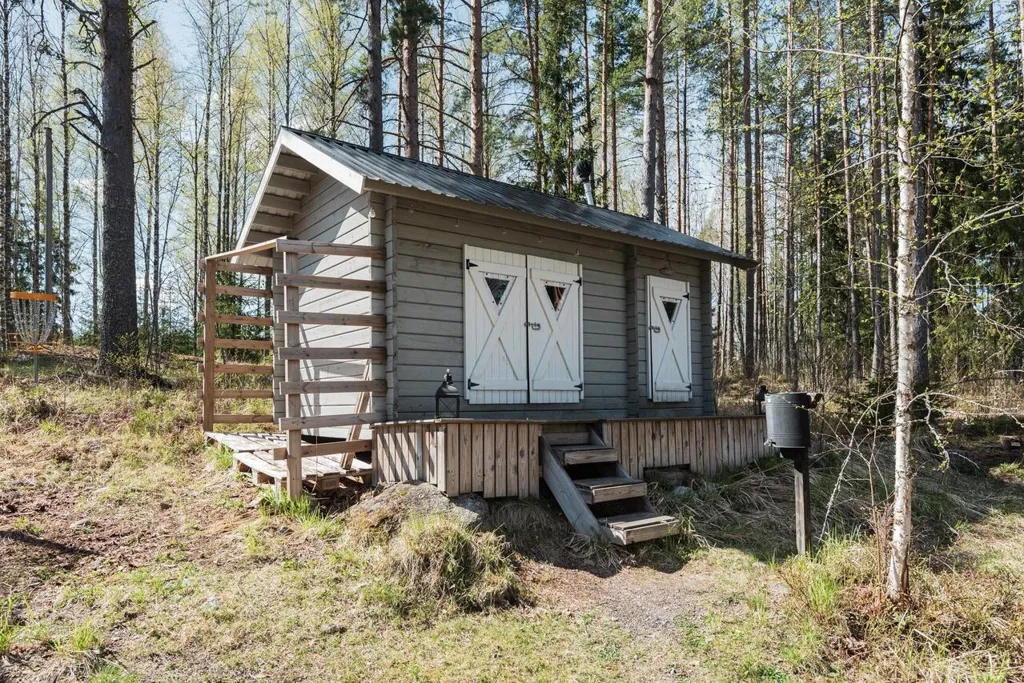 Extérieur - Cottage with Sauna and Lake View in Teisko