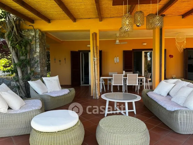 Terrasse - Villa with Sea View and Pool in Diamante