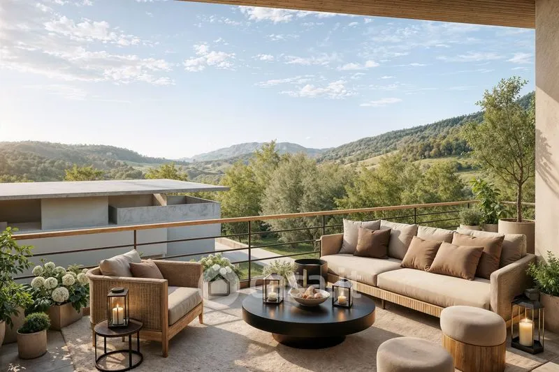 Terrasse - Panoramic Villa with Garden in Matera