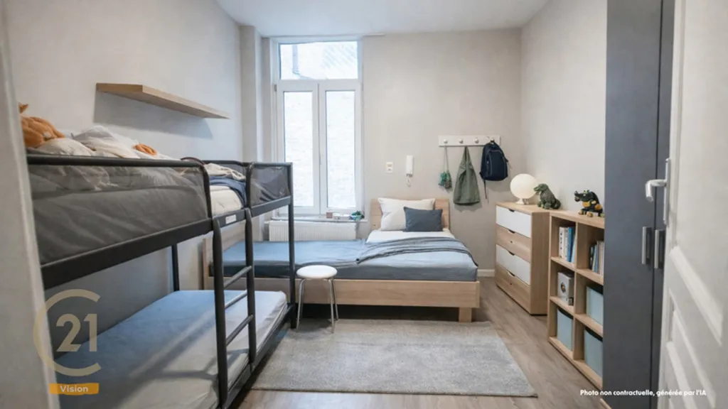 Chambres - Immeuble de Rapport avec Unité Commerciale à Laeken