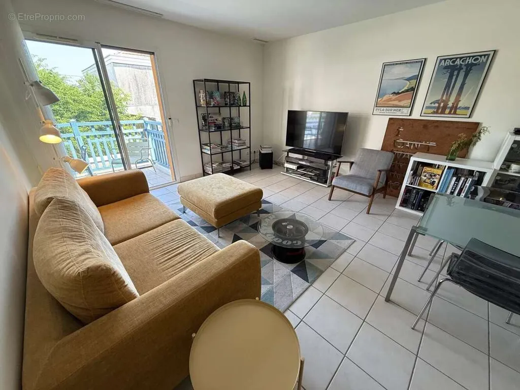 Séjour - Appartement avec Terrasse à Arcachon, Proche Plage