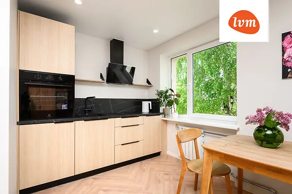 Köök - Studio Flat with Garden View in Ülejõe, Pärnu