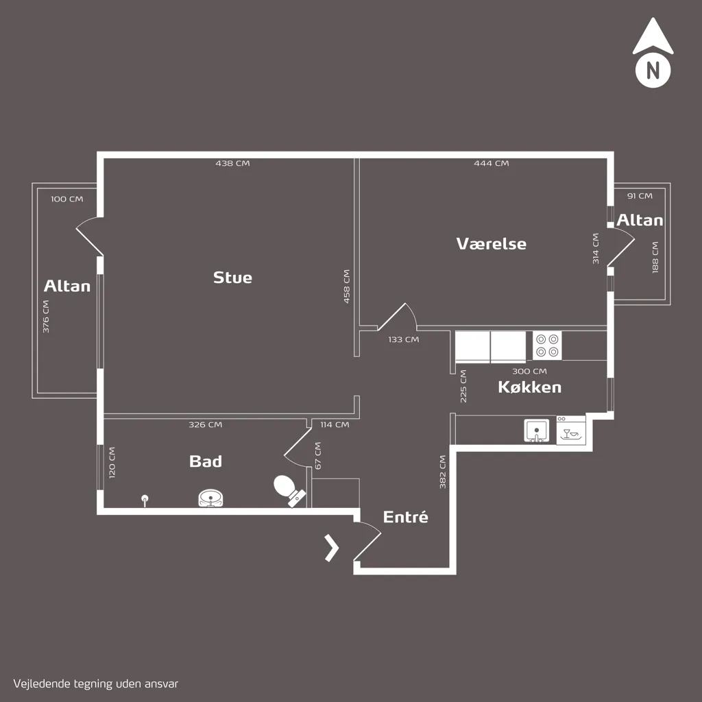 Plan - Apartment with Private Balcony in Odense