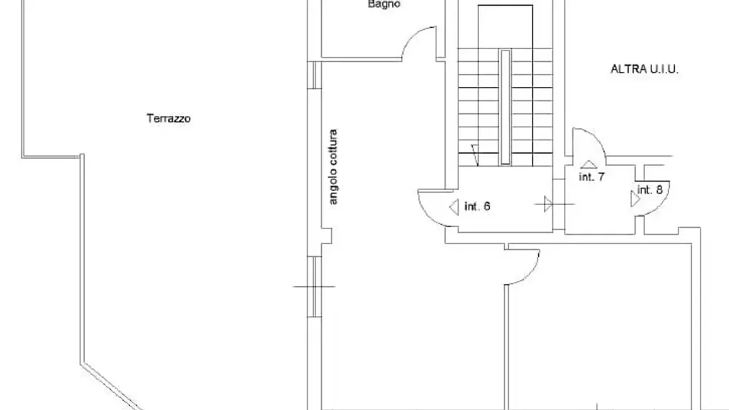 Planimetria - Penthouse con terrazza vista mare ad Anzio