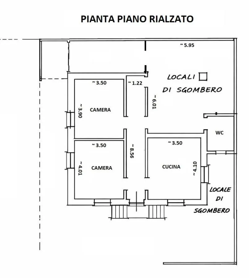 Planimetria - Rustic Villa with Garden in Alpignano