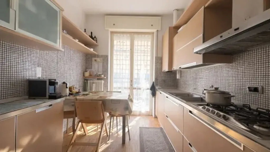 Köök - Renovated Apartment with View in Piacenza