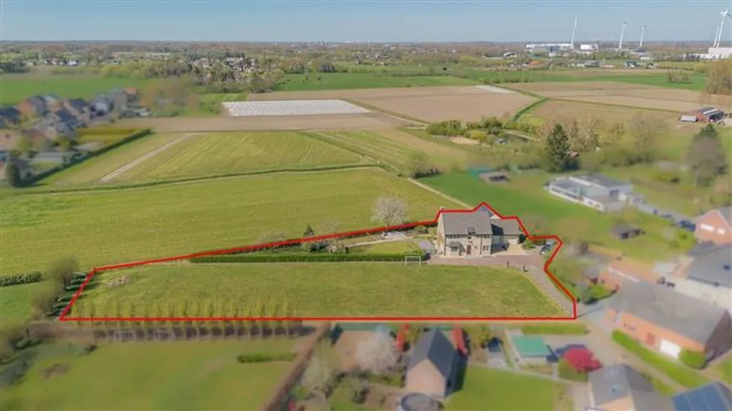 Vue aérienne - Villa avec Jardin et Vue sur les Prairies à Breendonk