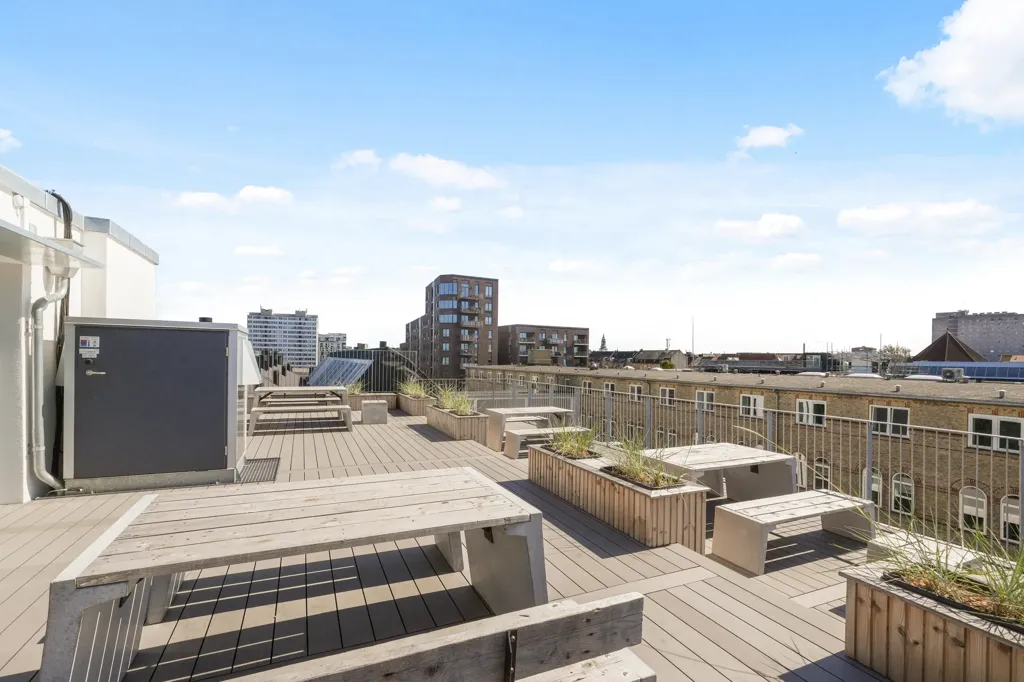 Terrasse - 2-Bedroom Apartment with Terrace in Aalborg