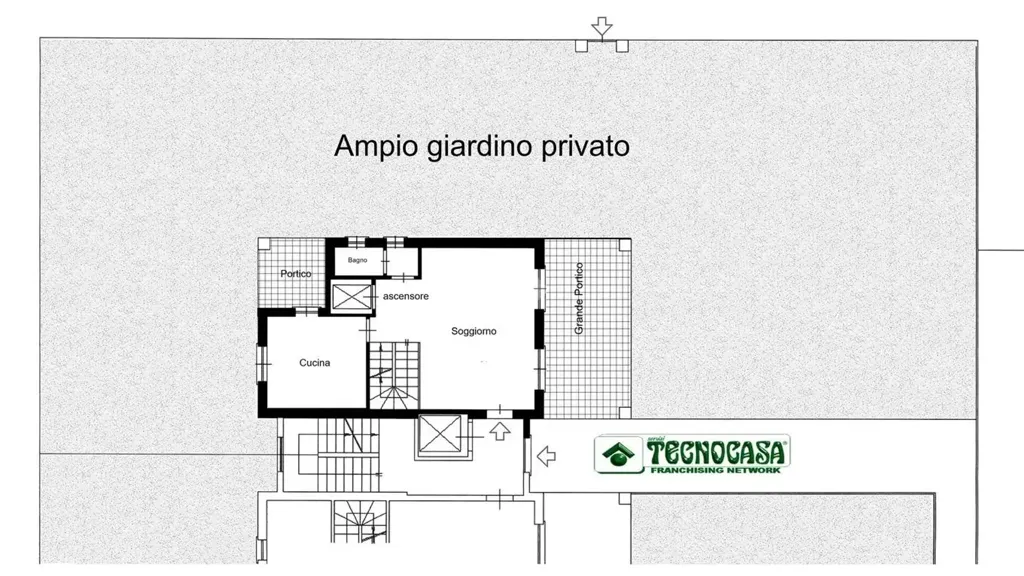 Planimetria - Villa with Private Garden in Cassina De' Pecchi