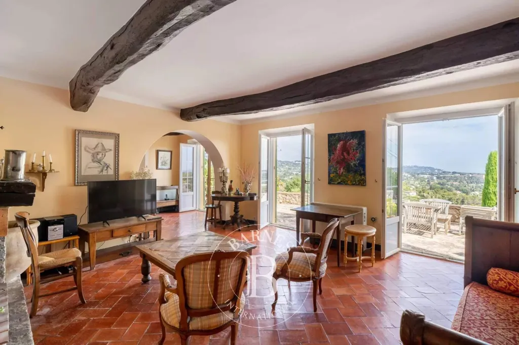 Séjour - Villa de Luxe avec Vue Mer à Mougins