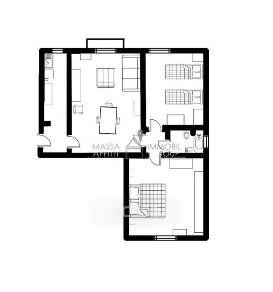 Plaan - Terraced House with Garden in Massa Centre