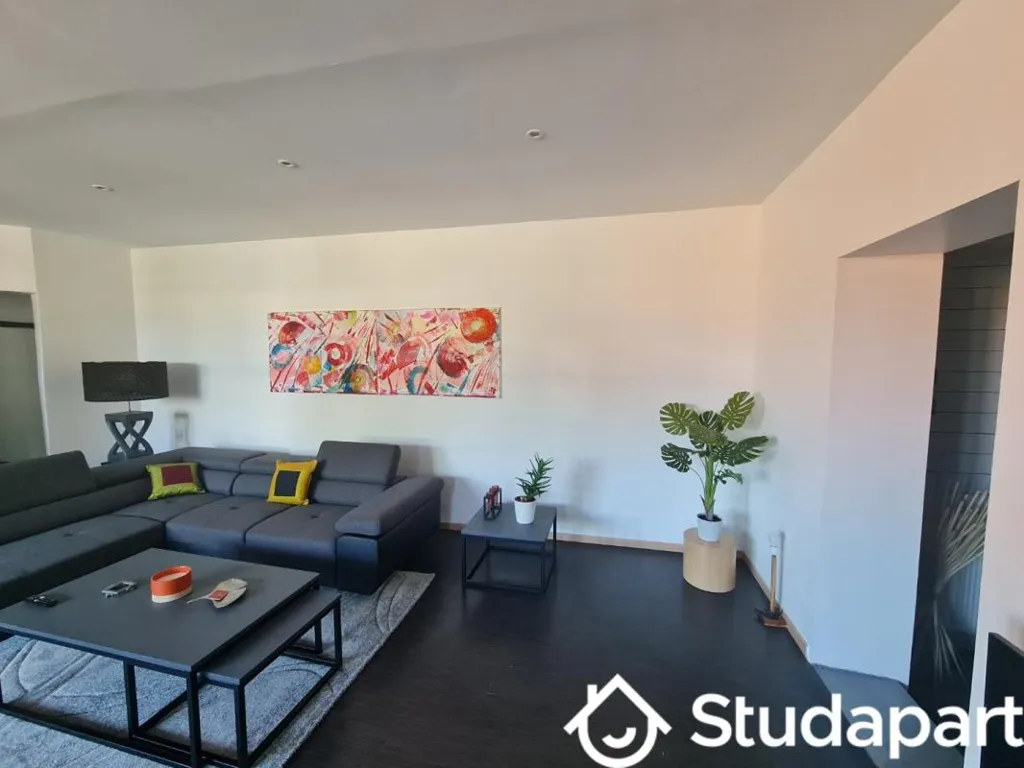 Séjour - Appartement Meublé avec Terrasse à Proximité