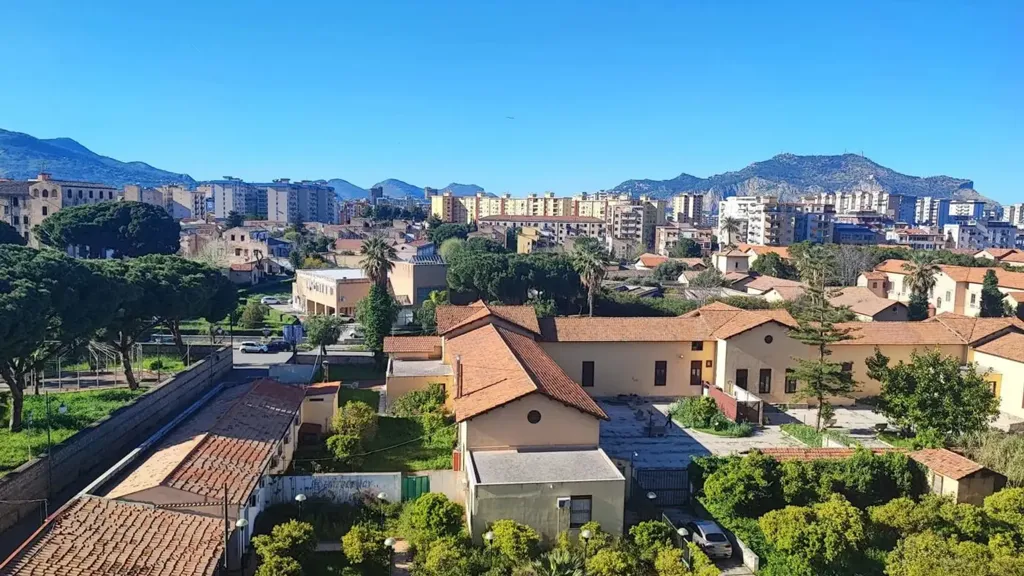 Vue aérienne - Apartment with Castle View in Palermo