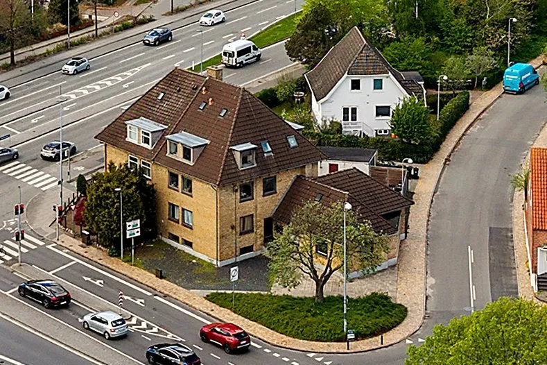 Vue aérienne - Modernised Flats with Proximity to Odense Centre