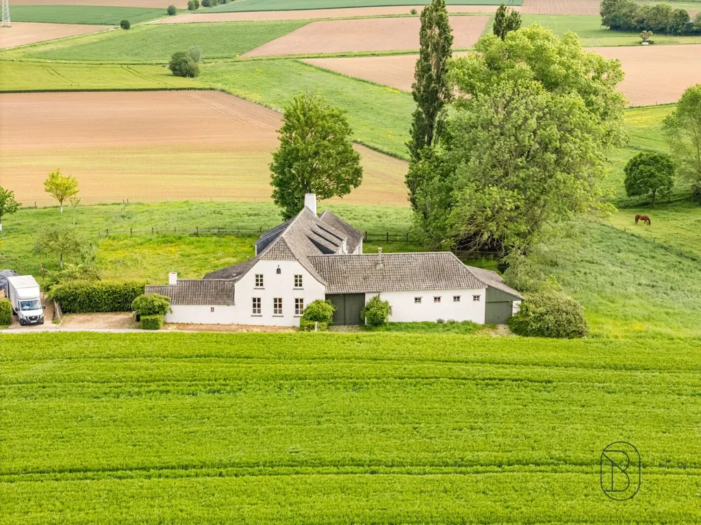 Vue aérienne - Landhuis avec Vue Unique en Zone Agricole