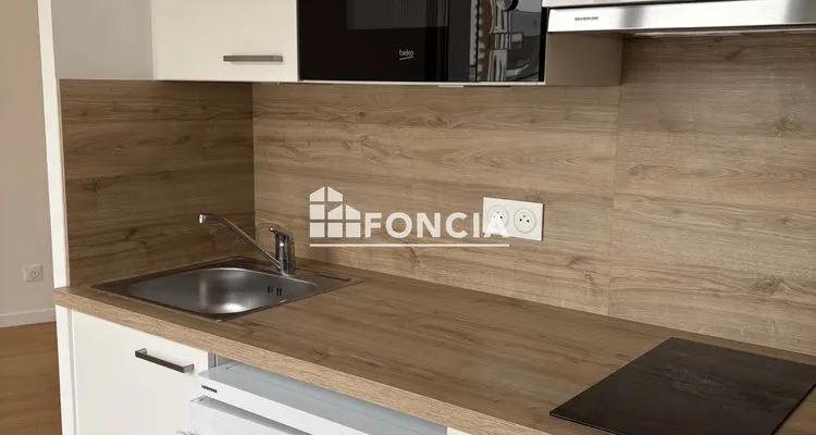 Köök - Modern Apartment with Terrace in Fontainebleau