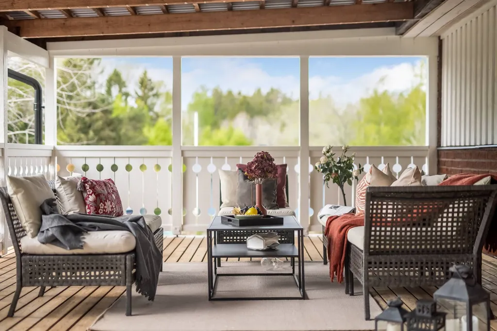 Terrasse - Renovated Villa with Fireplace in Grödby