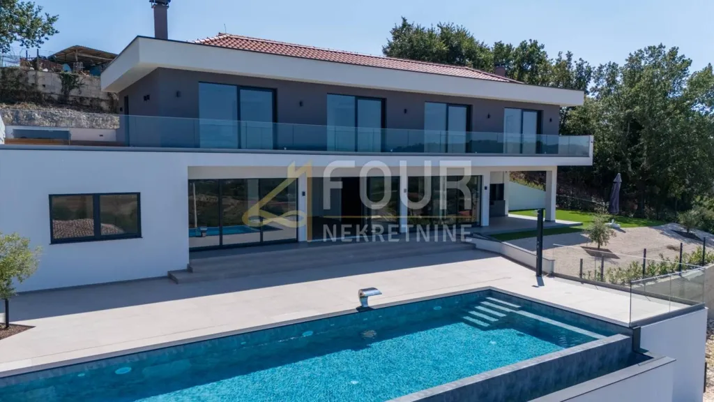 Piscine - Luxury Villa with Infinity Pool in Vižinada