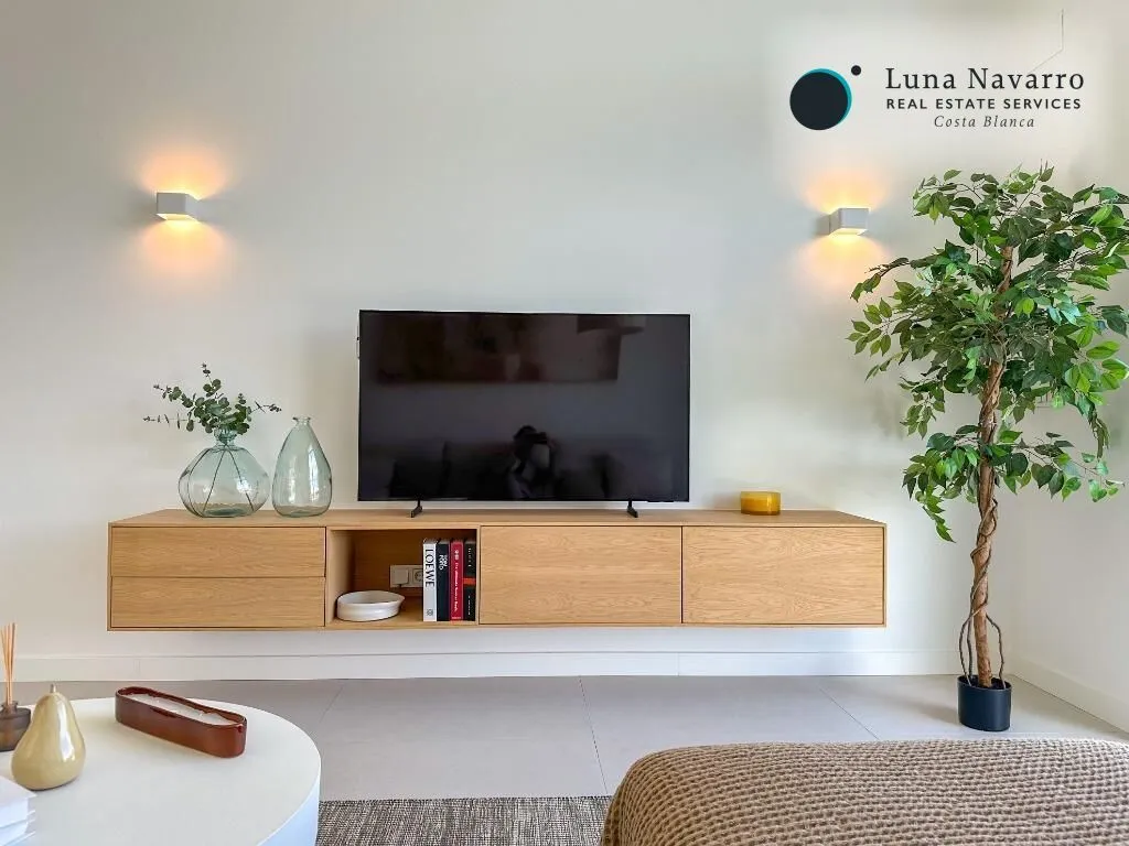 Living Room - Modern Villa with Sea View in Finestrat