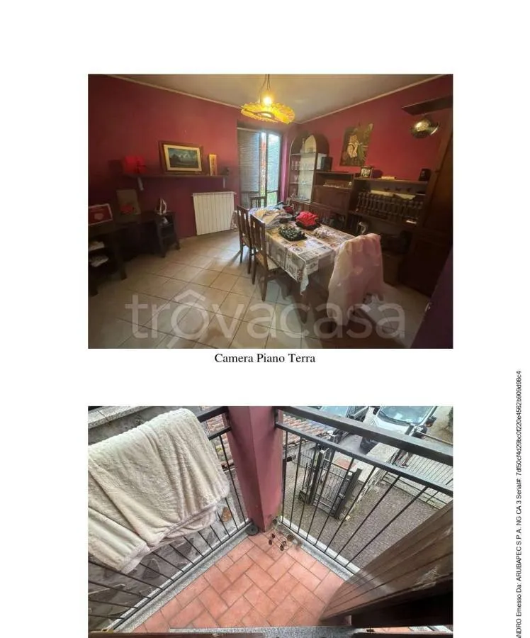 Dining Room - Three-Storey Villa with Garden in Divignano