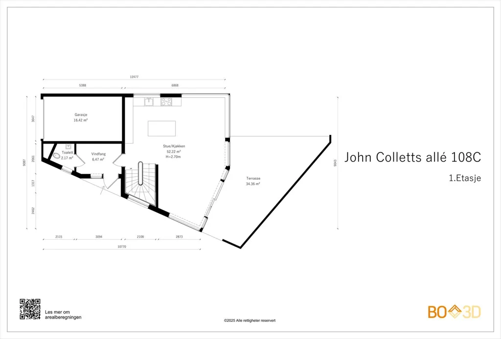 Plan - Modern Villa with Forest View in Oslo