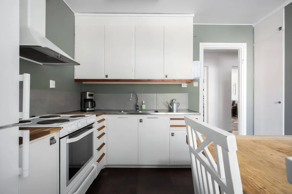 Köök - Apartment with Balcony in Västerhaninge