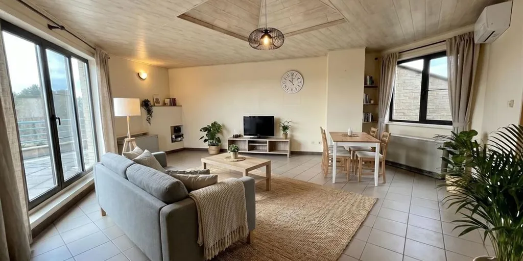 Séjour - Penthouse avec terrasse à Genk centre