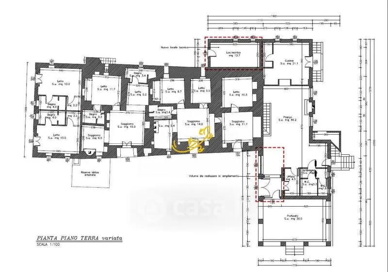 Plan - Rustic Trullo Complex with Garden in Martina Franca