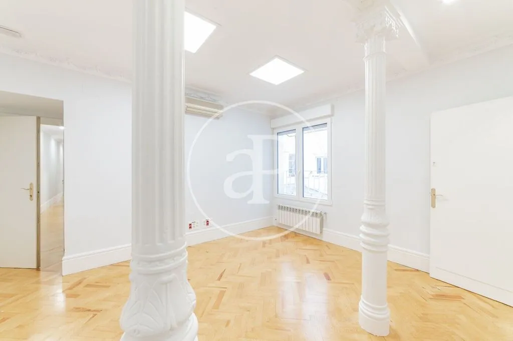 Living Room - Luxury Apartment with Classic Façade in Madrid