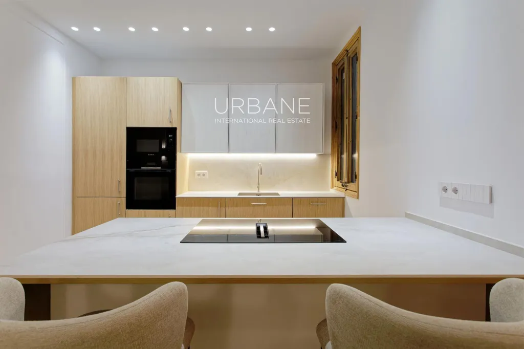 Cucina - Renovated Flat with Terraces in Eixample, Barcelona