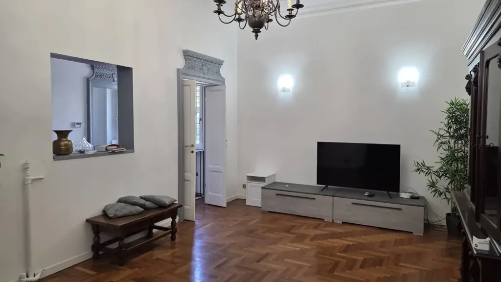 Séjour - Historic Building Apartment with Private Parking in Milan