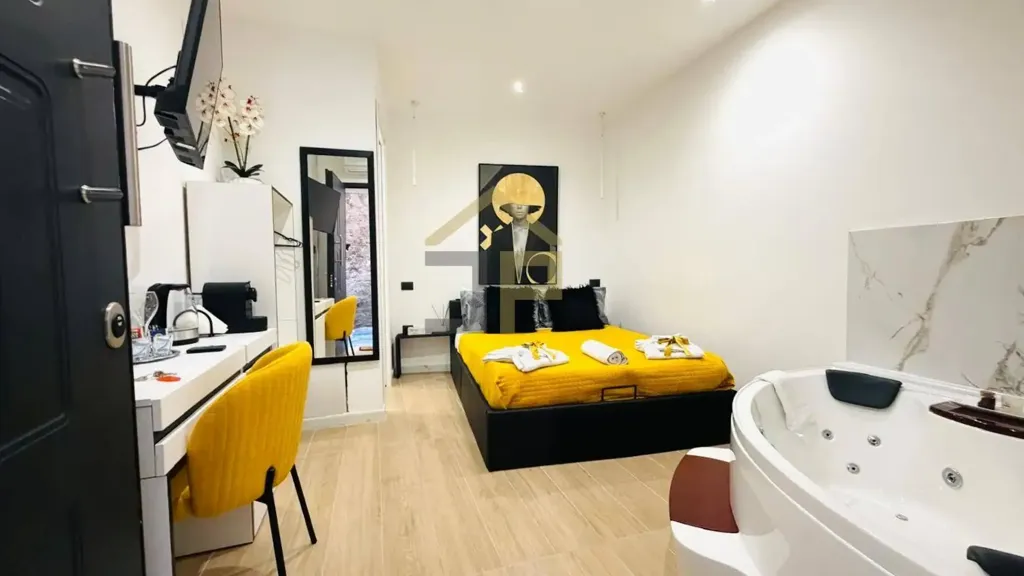 Camere da letto - Rustic Studio with Jacuzzi in Palermo Centre