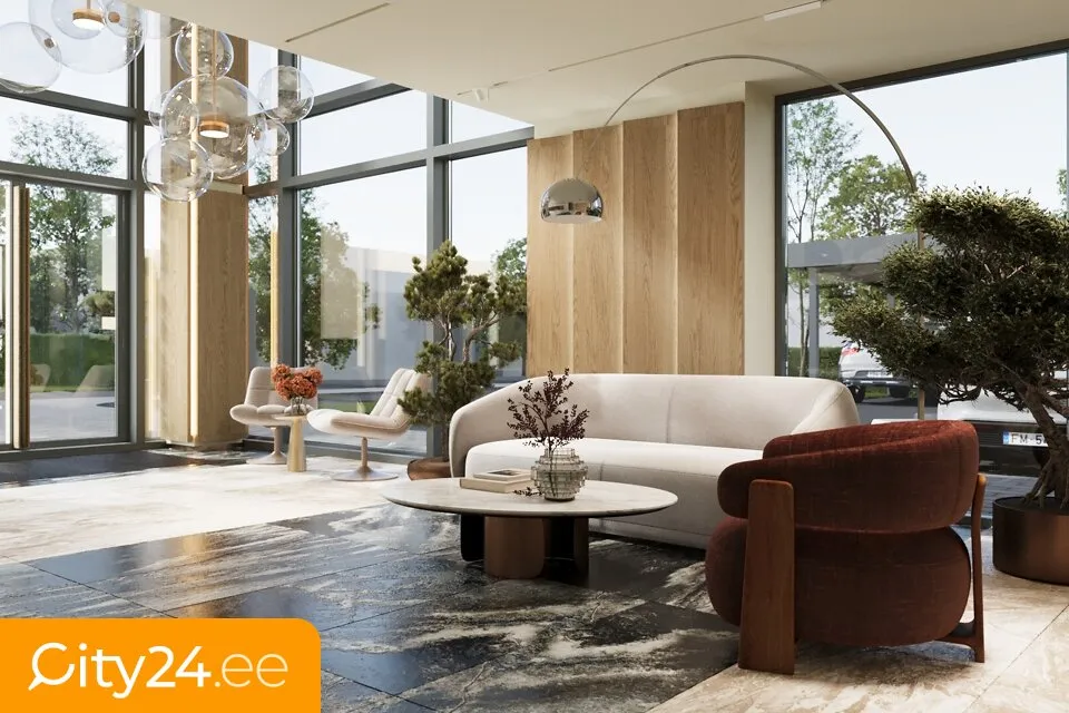 Entrée - Modern Apartments with 360° Views in Riga