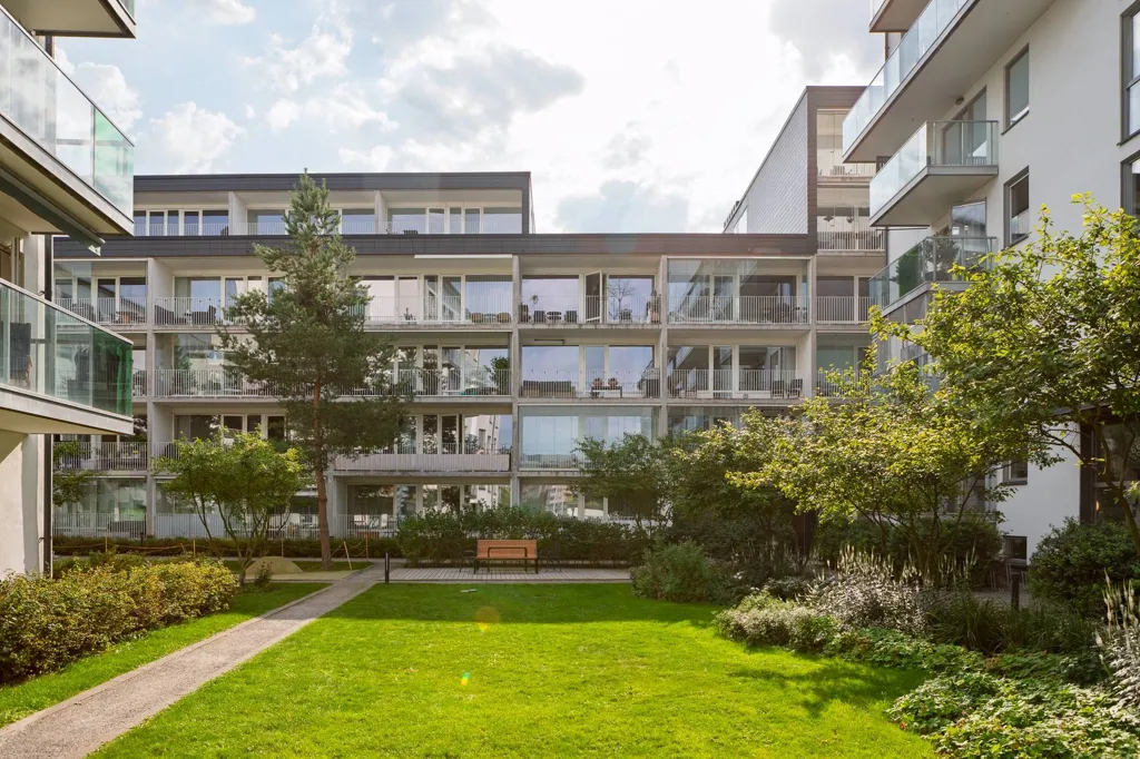 Garden - Waterfront Apartment with Balcony in Stockholm