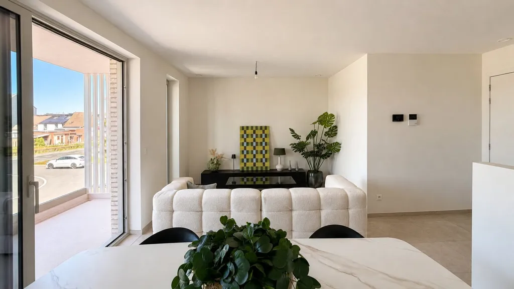 Séjour - Appartement avec Terrasse et Jardin à Merchtem