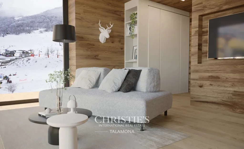 Living Room - Luxury Chalet with Garden in Limone Piemonte