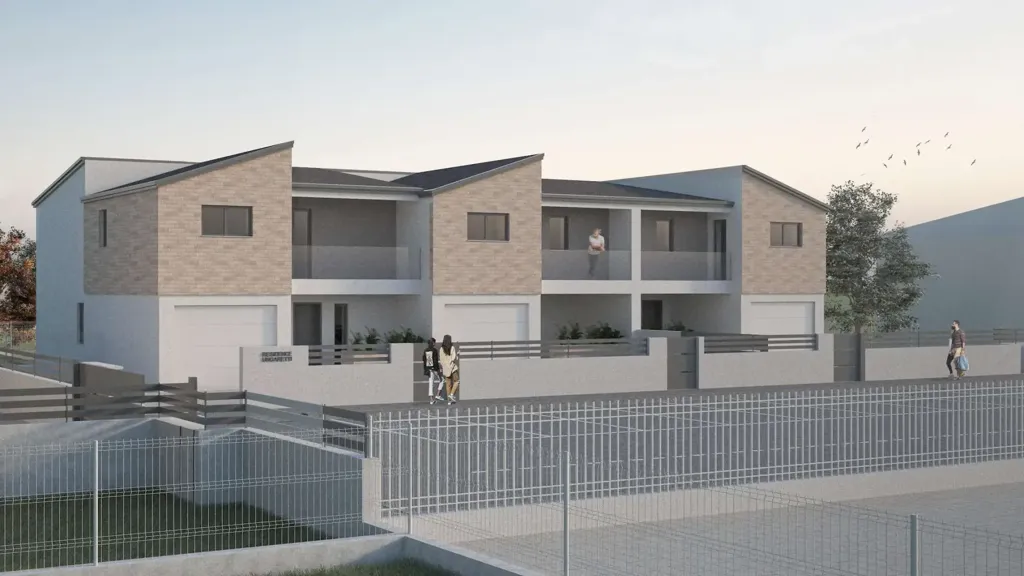 New Build Triplex with Private Garden in Brugine