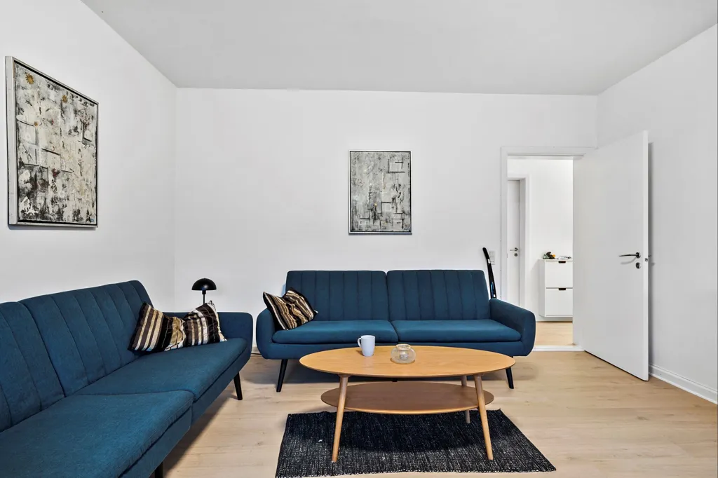 Séjour - Central Flat with Parking in Herning