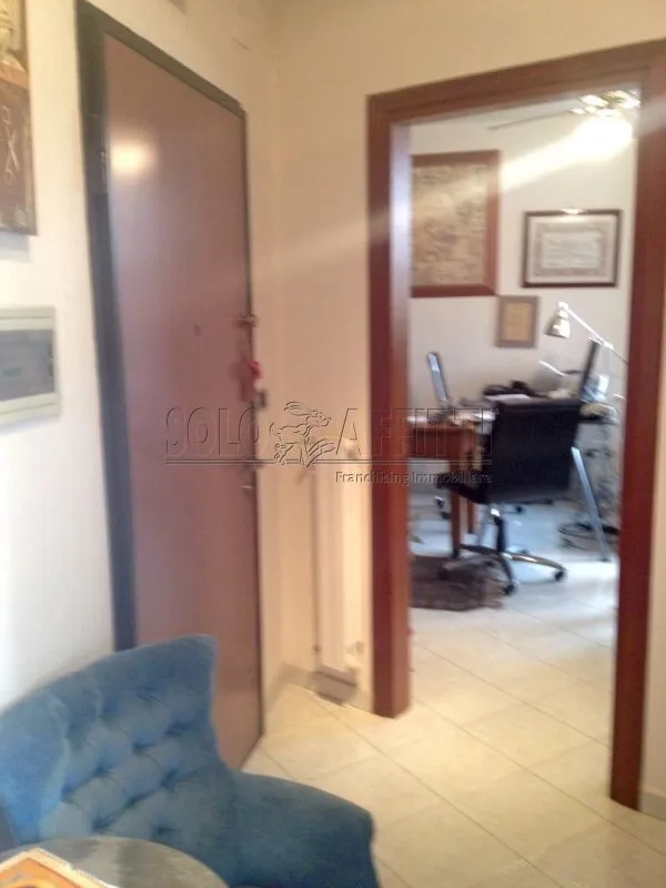 Hallway - Modern Office with Balcony in Viale Ennio