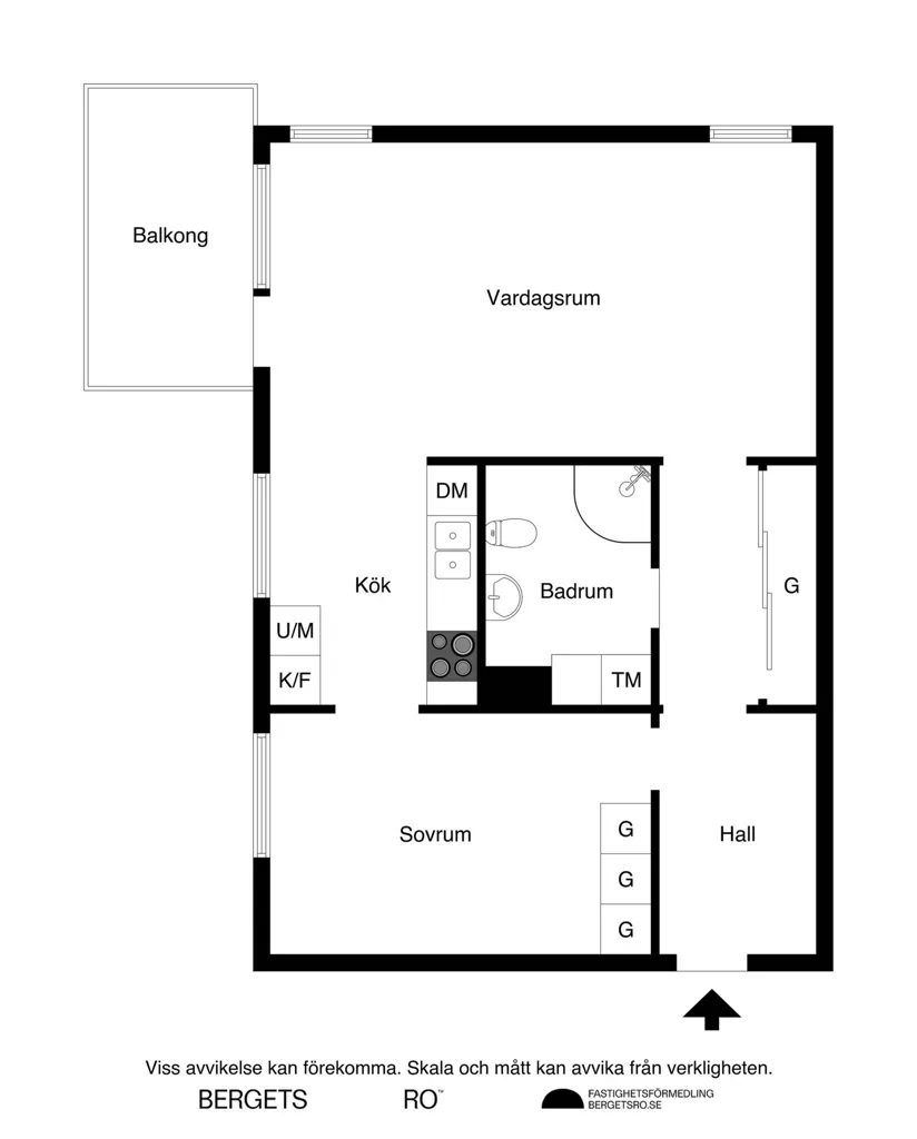 2-toaline korter asukohas Stockholms kommun