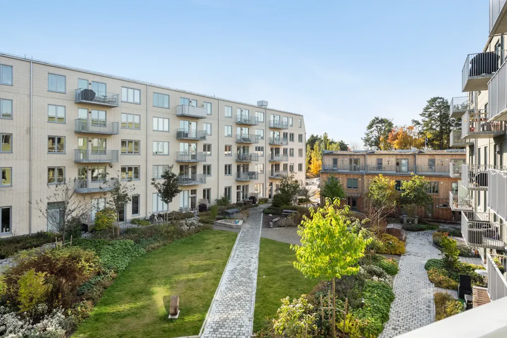 Õhuvaade - Apartment with Balcony in Täby Park