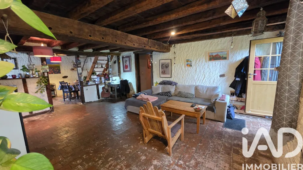 Séjour - Maison de Campagne avec Jardin à Persac